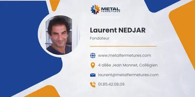 Carte de visite Laurent Nedjar — Metal Fermetures